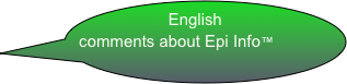 English comments about Epi Info™